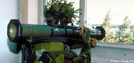 FARC guerillas armed with Swedish weapons