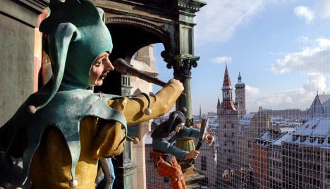 Munich’s famous glockenspiel hits the wrong note