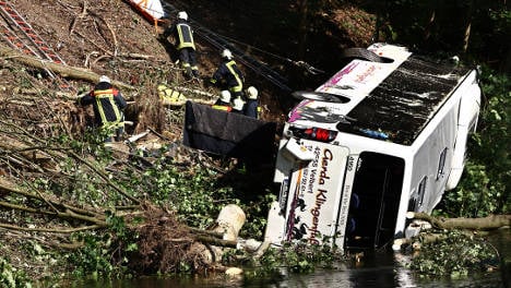Five dead in bus crash