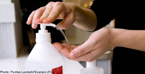 Swedish nurse suffers burns after hand gel rub