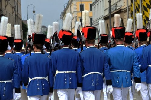 Here, people are sporting a traditional French costume.Photo: DPA
