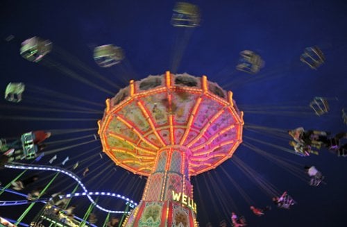 As well as beer, it offers fairground entertainment...Photo: DPA