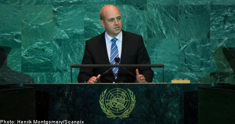 Reinfeldt: pace of climate talks 'too slow'