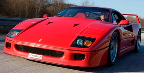 Vehicle inspection driver crashes iconic Ferrari