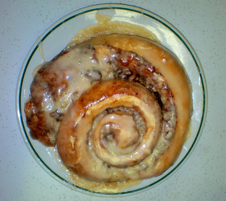At Neighbors Café in nearby McPherson, this dinner-plate sized morsel is called a cinnamon roll so that no one has to admit to eating a whole cake for breakfast