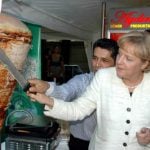 Merkel kebab photo in Ukrainian restaurant promotion sparks row