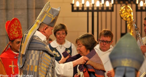 Sweden's first lesbian bishop consecrated in Uppsala