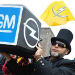 Opel workers protest against General Motors