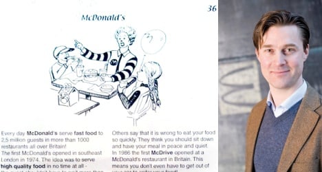 McDonald's used to help Swedish children learn English