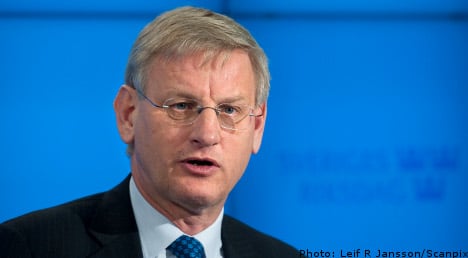 Bildt: Swedes in foreign disasters to pay their way