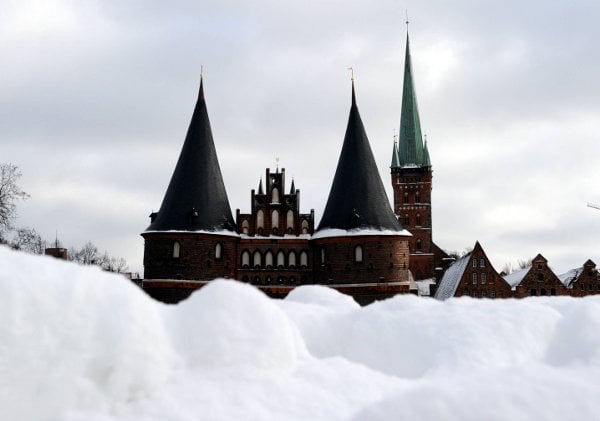 The Holsten Gate in Lübeck on Wednesday.Photo: DPA