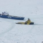 Ships freed from Baltic Sea ice