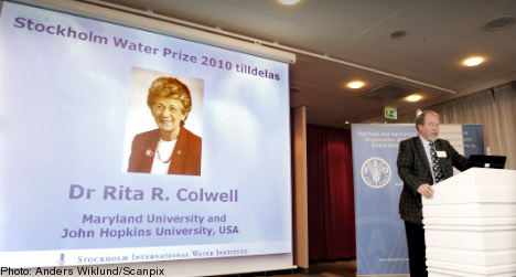 US professor claims Stockholm Water Prize for fight against cholera