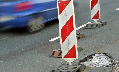 Potholes for sale in German village