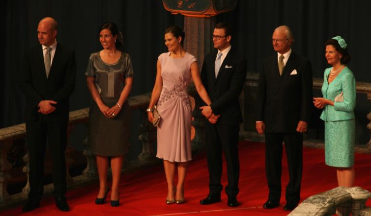 Royal Family at Government Wedding Reception