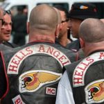 Man moons and throws puppy at Hells Angels bikers