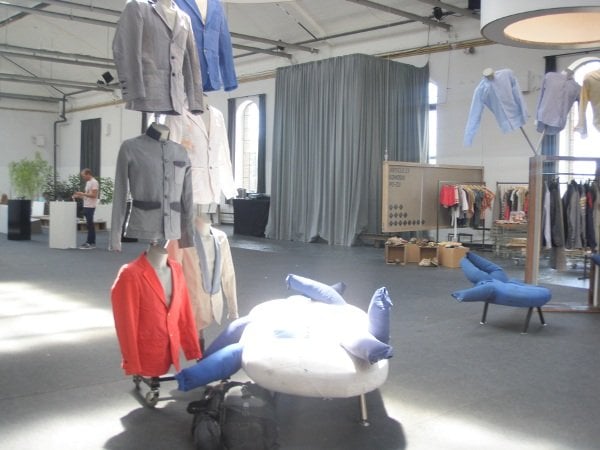A display of the men's eco-clothing which is made from fair-trade cotton.Photo: Emma Duester