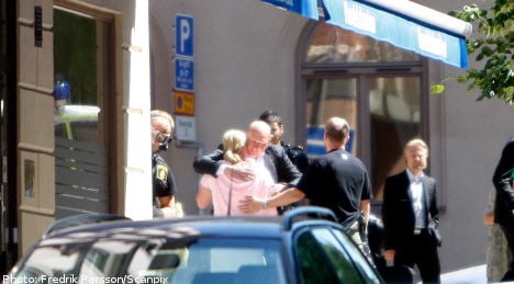 Man held after Stockholm bank drama