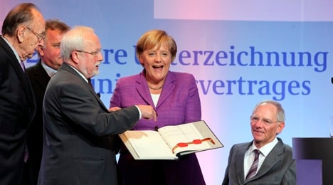 Germany marks 20 years since reunification treaty