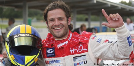 Prince Carl Philip claims first racing win