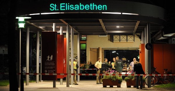 The St. Elisabethen Hospital where the shooting took place on Sunday. Photo: DPA