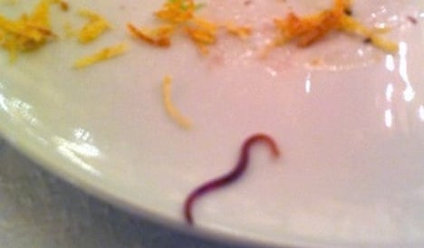Earthworm salad served at Kremlin dinner for President Wulff