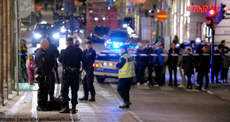 Man shot at Stockholm strip club