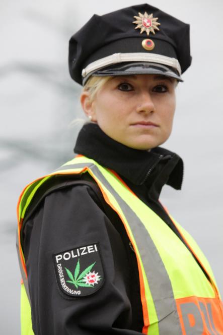 But the unmistakable marijuana leaf badges and insignia could make some drivers wonder if they’ve taken a toke themselves.Photo: DPA