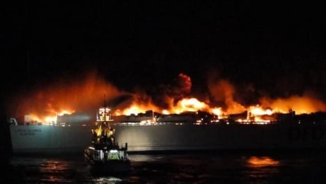 240 rescued as Baltic ferry catches fire