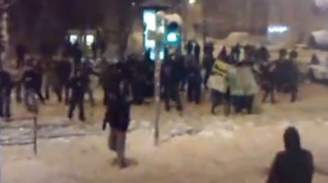 Traditional snowball fight turns into giant melee in Leipzig