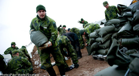 Swedish military called in to battle winter storm