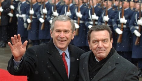 Schröder hits back, saying Bush lied