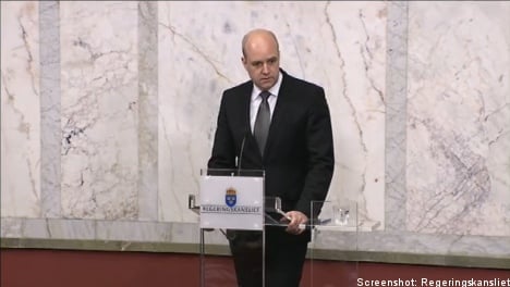 Sweden attack message 'very serious': Reinfeldt