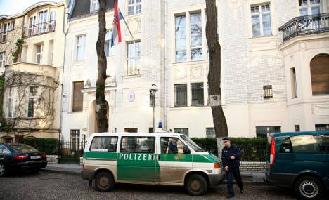 Grenade sent to Croatian embassy in Berlin