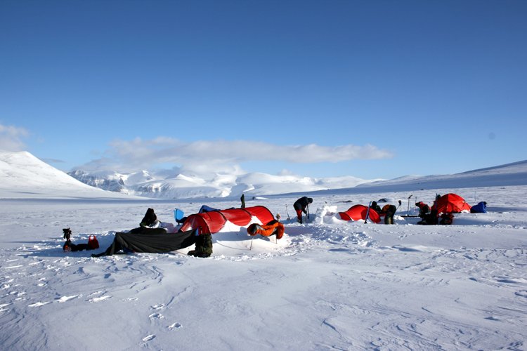 Tent at Camp Ivarlako in SarekPhoto: Outdoor Lapland 