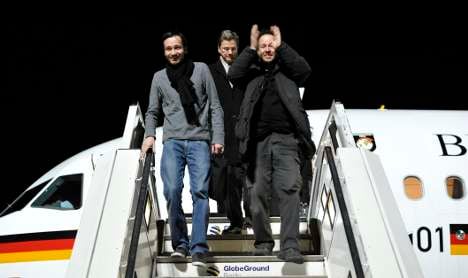 German journalists freed by Iran return home