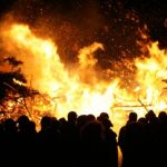 Frisians ward off evil spirits with bonfire festival