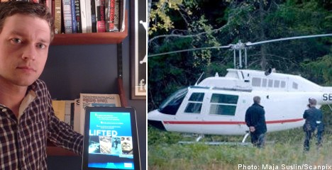 Stockholm helicopter heist inspires US e-book