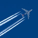 Aircraft contrails causing global warming