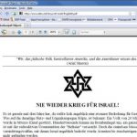 Anti-Semitic flyer found on The Left website