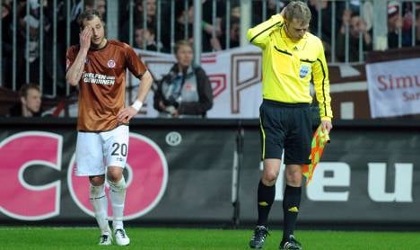 St Pauli faces fine and ban after linesman hit from stands