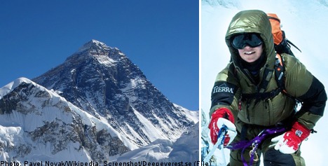 Swedish woman mounts Everest