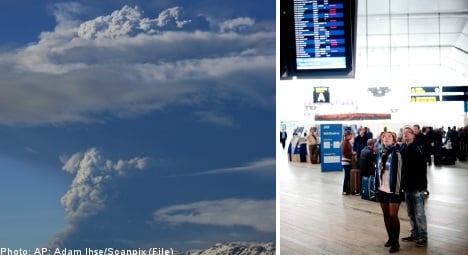 Sweden cancels flights due to Iceland ash cloud