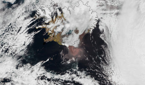Volcanic ash approaches North Sea coast
