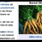 Swedish ‘king’ turns Obama into a bushel of Wiki-carrots