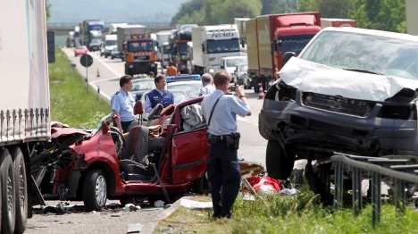 Seven including baby die in autobahn smashes