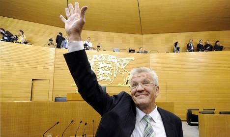 Kretschmann sworn in as first Green premier