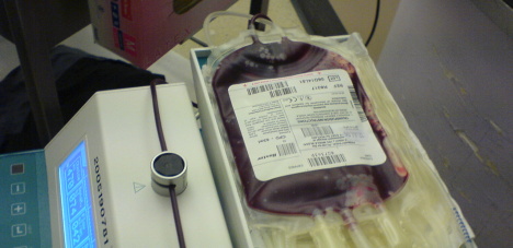 Single transplant drains Swedish blood supplies