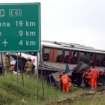 Children hurt in Slovenian bus accident
