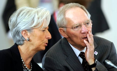 Schäuble backs Lagarde for IMF top job